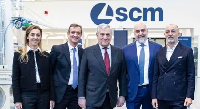 Deputy prime minister Antonio Tajani visits the SCM Group