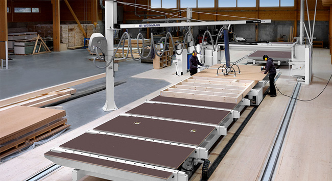 To simplify production sequences and processes in the woodworking industry, HOMAG brings the BUILDTEQ assembly tables that offer a variety of functions and extension options. 