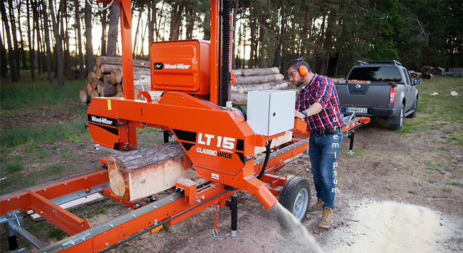 WOOD MIZER_mobiles Sägewerk