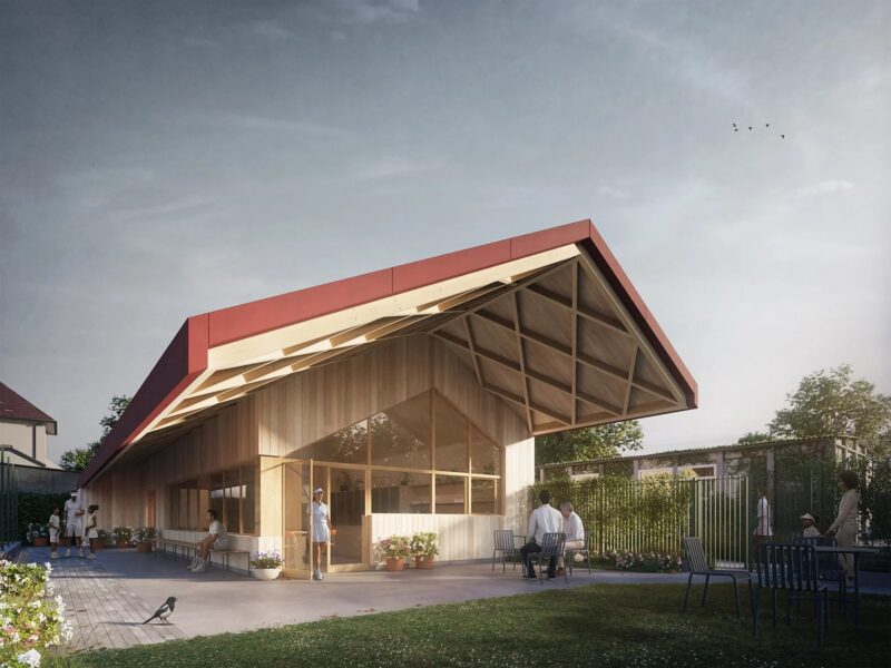 Sutton Tennis Club pavilion approved as UK’s first mass timber community sports facility under RISE Design